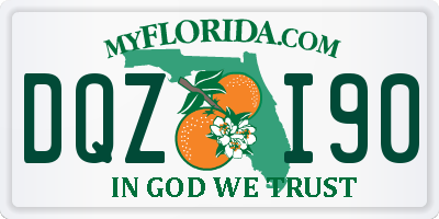 FL license plate DQZI90