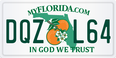 FL license plate DQZL64