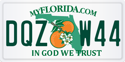 FL license plate DQZW44