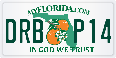 FL license plate DRBP14