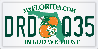 FL license plate DRDQ35
