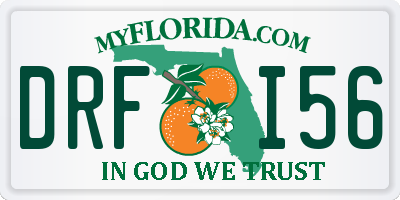 FL license plate DRFI56