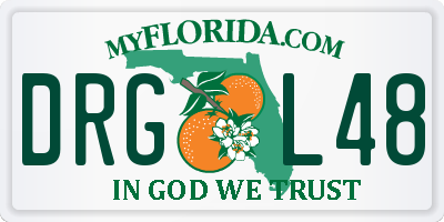 FL license plate DRGL48