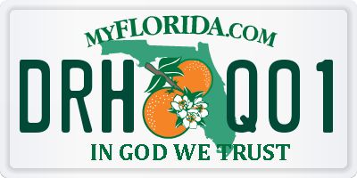 FL license plate DRHQ01