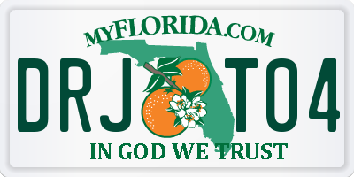 FL license plate DRJT04