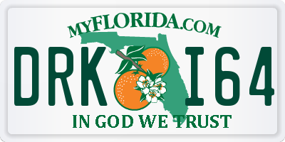 FL license plate DRKI64
