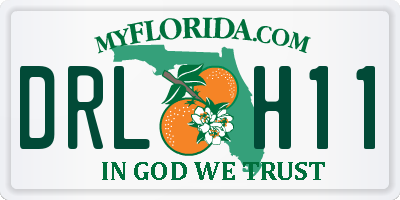 FL license plate DRLH11