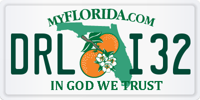 FL license plate DRLI32