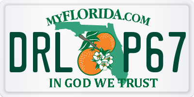 FL license plate DRLP67