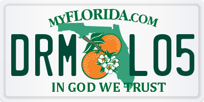 FL license plate DRML05
