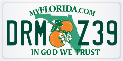 FL license plate DRMZ39