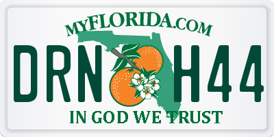 FL license plate DRNH44