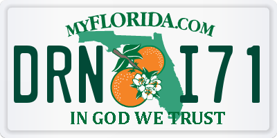 FL license plate DRNI71