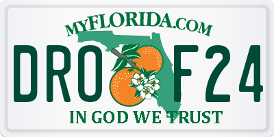 FL license plate DROF24