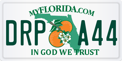 FL license plate DRPA44