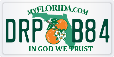 FL license plate DRPB84