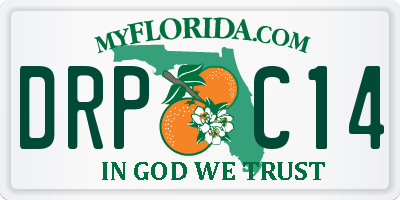 FL license plate DRPC14