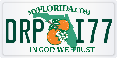 FL license plate DRPI77