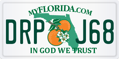 FL license plate DRPJ68