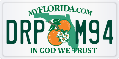 FL license plate DRPM94