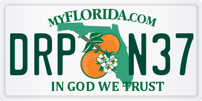 FL license plate DRPN37