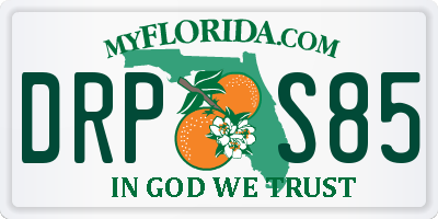 FL license plate DRPS85