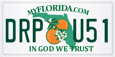 FL license plate DRPU51