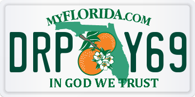 FL license plate DRPY69