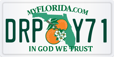 FL license plate DRPY71