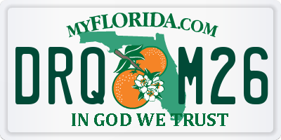 FL license plate DRQM26