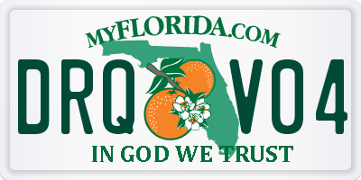 FL license plate DRQV04