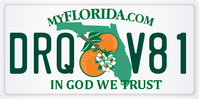 FL license plate DRQV81