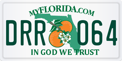 FL license plate DRRO64