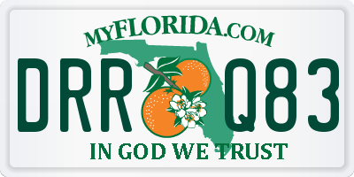 FL license plate DRRQ83