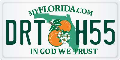 FL license plate DRTH55