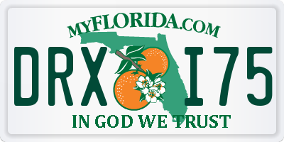 FL license plate DRXI75