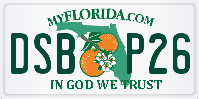 FL license plate DSBP26