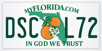 FL license plate DSCL72