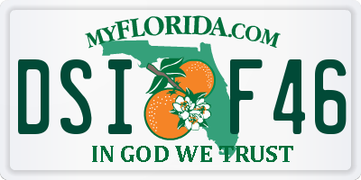 FL license plate DSIF46