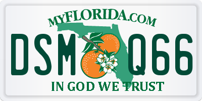 FL license plate DSMQ66