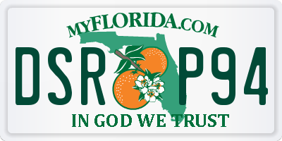 FL license plate DSRP94