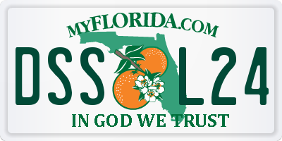 FL license plate DSSL24