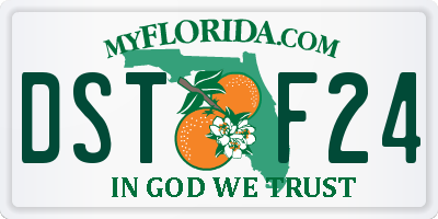 FL license plate DSTF24
