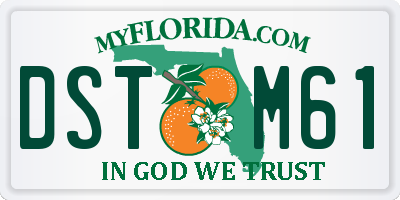 FL license plate DSTM61