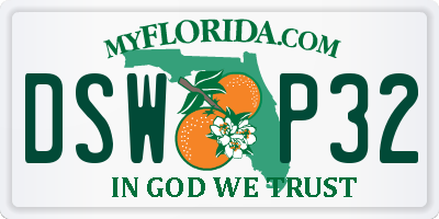 FL license plate DSWP32