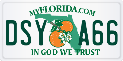 FL license plate DSYA66