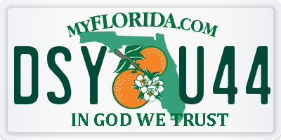FL license plate DSYU44
