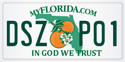 FL license plate DSZP01