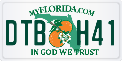 FL license plate DTBH41