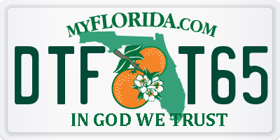 FL license plate DTFT65